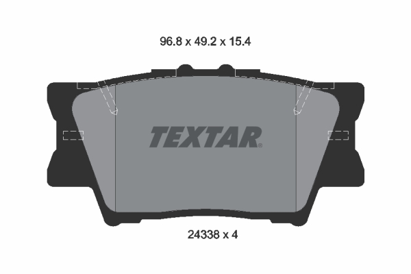 TEXTAR 2433801TX Fékbetét készlet, tárcsafék