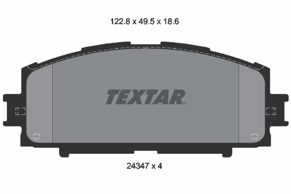 TEXTAR TEX 2434701 Fékbetét készlet, tárcsafék