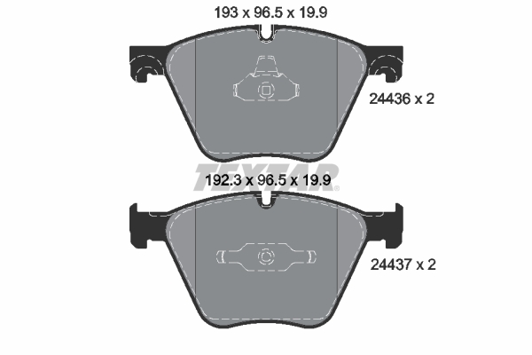 TEXTAR TEX 2443601 Fékbetét készlet, tárcsafék