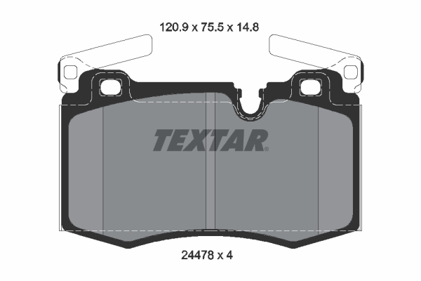 TEXTAR 2447801 FÉKBETÉT KÉSZLET, TÁRCSAFÉK