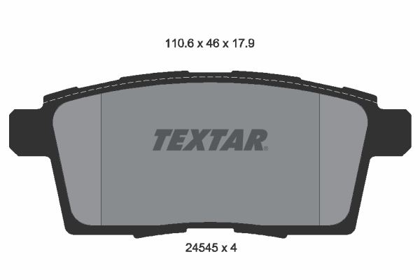 TEXTAR 2454501 Fékbetét készlet, tárcsafék