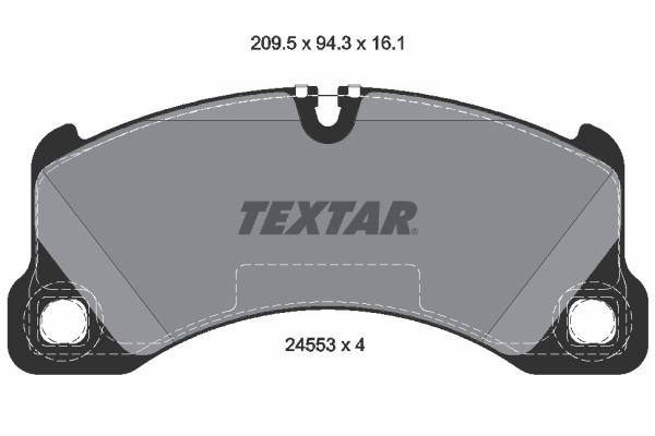 TEXTAR TEX 2455301 Fékbetét készlet, tárcsafék