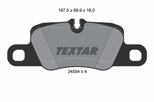 TEXTAR 2455402TX Fékbetét készlet, tárcsafék