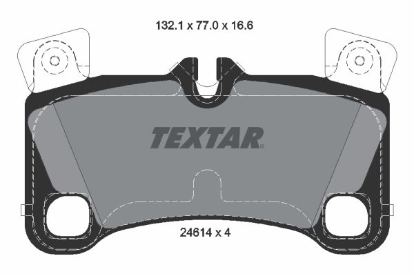 TEXTAR 2461401 Fékbetét készlet, tárcsafék