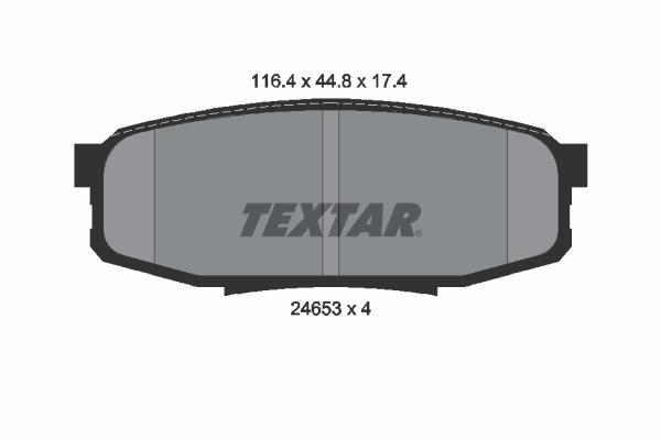 TEXTAR TEX 2465301 Fékbetét készlet, tárcsafék