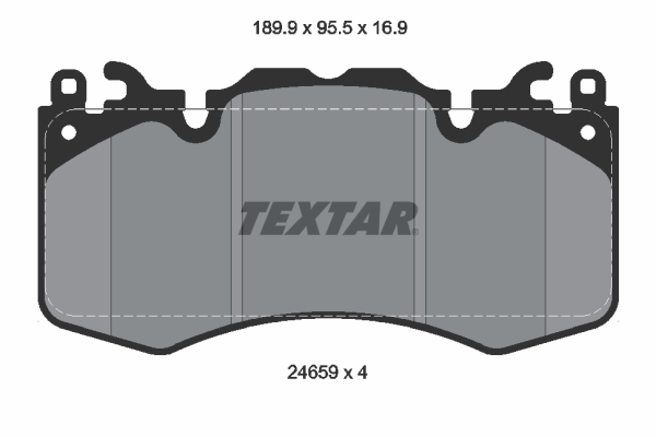 TEXTAR 2465901TX Fékbetét készlet, tárcsafék