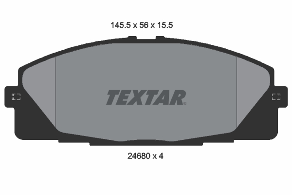 TEXTAR 228 470 2468001 - Fékbetét készlet, tárcsafék