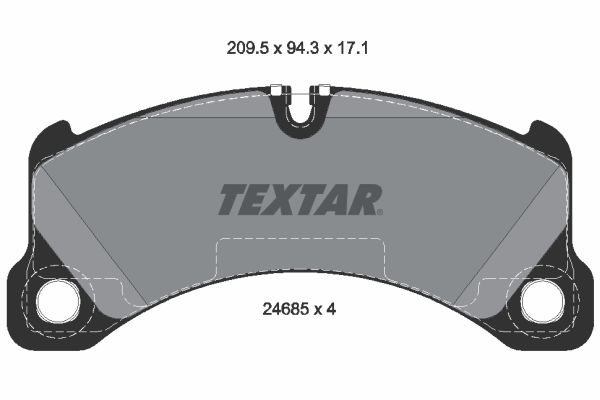 TEXTAR 2468501TX Fékbetét készlet, tárcsafék