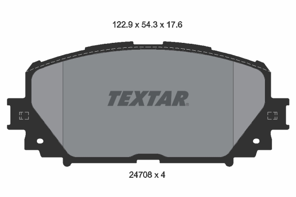 TEXTAR 2470801 Fékbetét készlet, tárcsafék