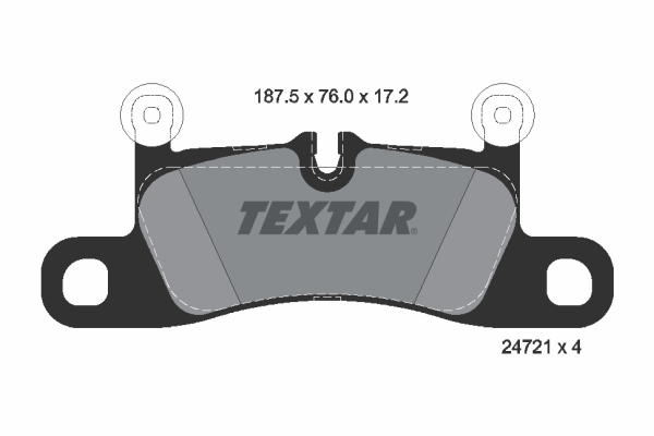 TEXTAR 2472101TX Fékbetét készlet, tárcsafék