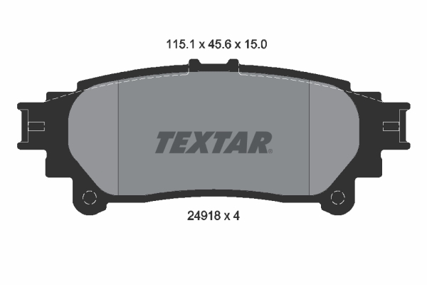TEXTAR 2491801TX Fékbetét készlet, tárcsafék