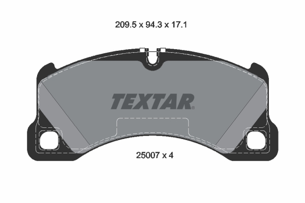 TEXTAR TEX 2500701 Fékbetét készlet, tárcsafék