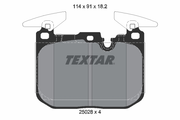 TEXTAR 2502801 Fékbetét készlet, tárcsafék