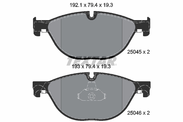 TEXTAR 2504501TX Fékbetét készlet, tárcsafék