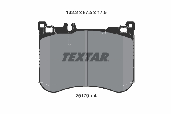 TEXTAR 2517903 Fékbetét készlet, tárcsafék