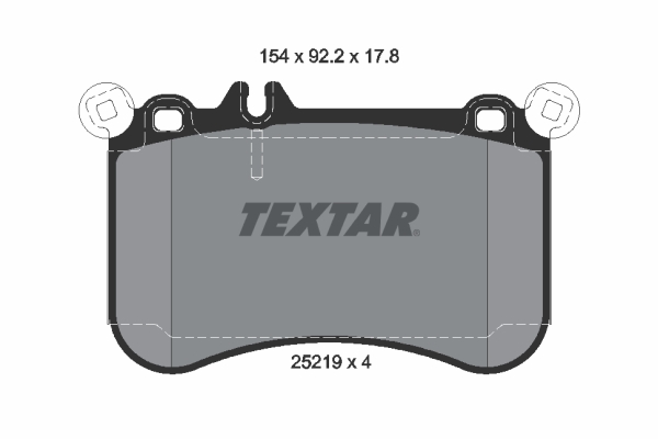 TEXTAR 2521901 Fékbetét készlet, tárcsafék