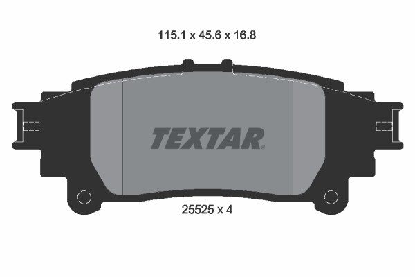 TEXTAR TEX 2552501 Fékbetét készlet, tárcsafék