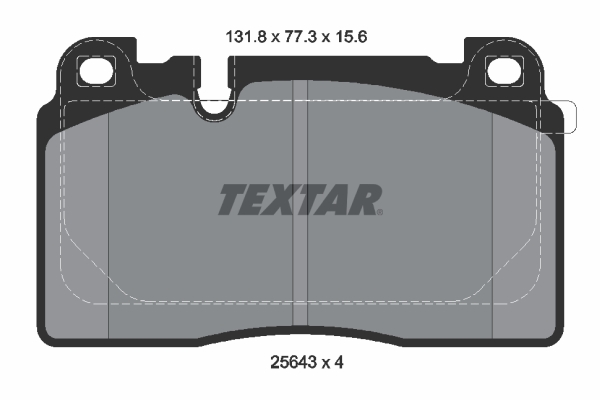 TEXTAR TEX 2564302 Fékbetét készlet, tárcsafék