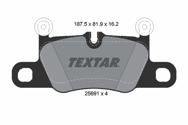 TEXTAR 2569101 Fékbetét készlet, tárcsafék