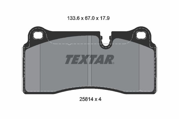 TEXTAR 2581401 Fékbetét készlet, tárcsafék