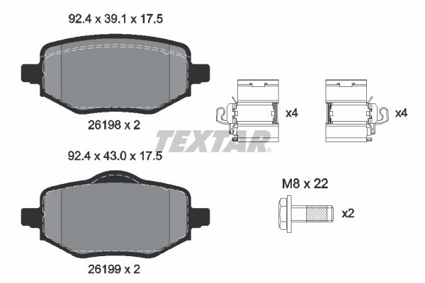 TEXTAR 262 973 Alkatrész