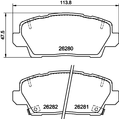 TEXTAR 2628001 f?kbet?tk?szlet, t?rcsaf?k