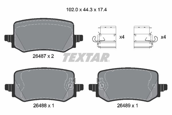 TEXTAR 262 523 Alkatrész