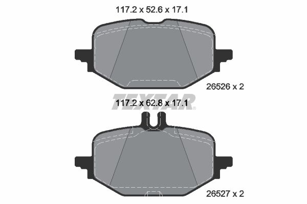 TEXTAR 2652601 fékbetétkészlet, tárcsafék