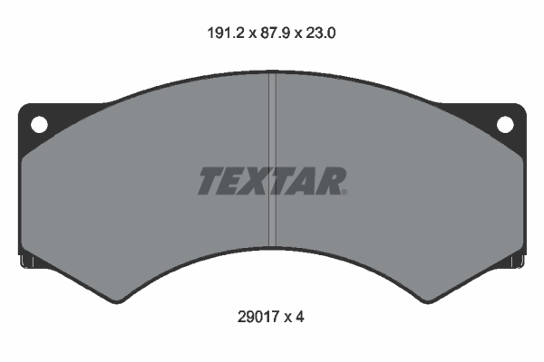 TEXTAR 1000324135 2901703 TEX - Fékbetét készlet, tárcsafék