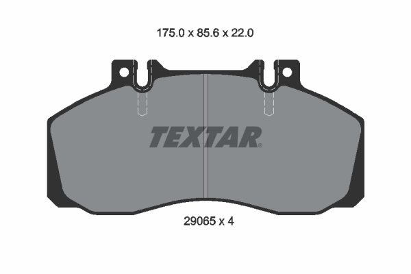 TEXTAR 206 092 2906504 - Fékbetét készlet, tárcsafék