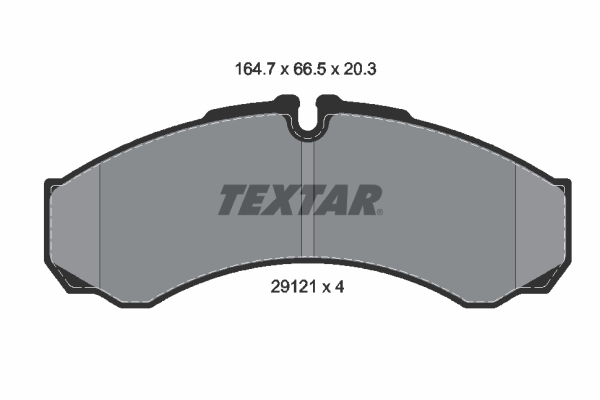 TEXTAR 29121-20,3 Fékbetét készlet, tárcsafék