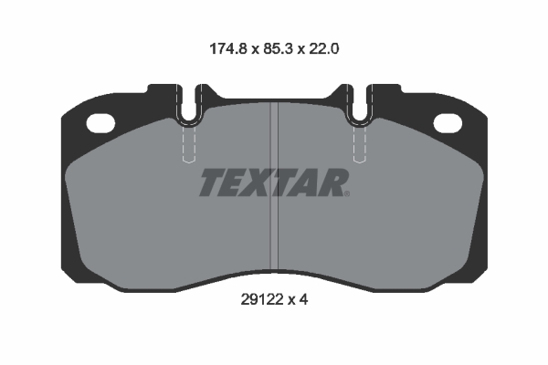 TEXTAR 1001359087 2912204 TEX - Fékbetét készlet, tárcsafék