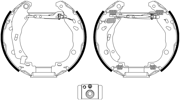 TEXTAR 84077201 fékpofakészlet