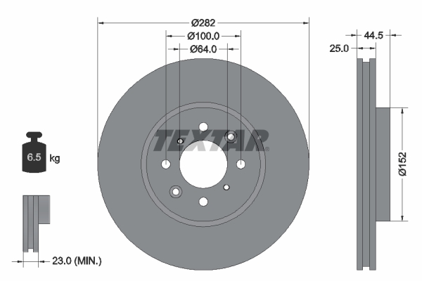 TEXTAR 229 044 Alkatrész 92170703