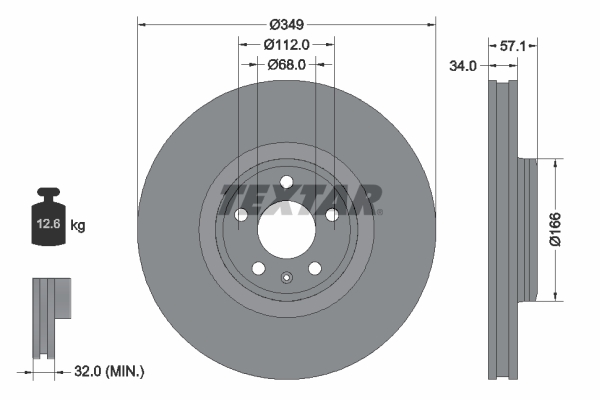 TEXTAR 259 520 Alkatrész 92289305