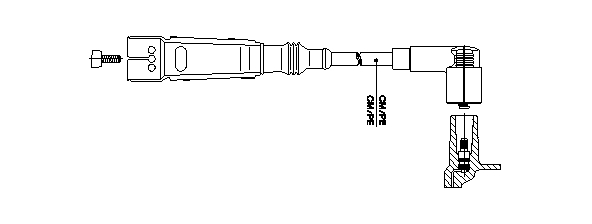 BREMI 111/50BREM Gyújtókábel, gyertyakábel