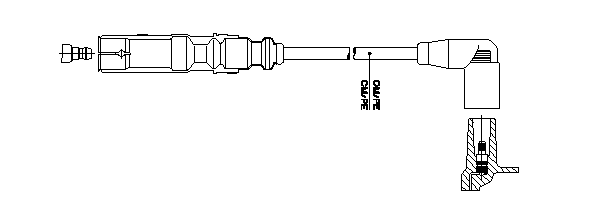 BREMI 1A22/46BREM Gyújtókábel, gyertyakábel