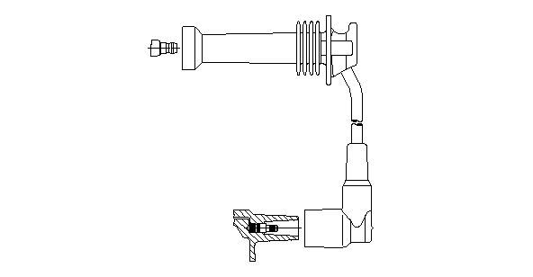 BREMI 8A17/19BREM Gyújtókábel, gyertyakábel