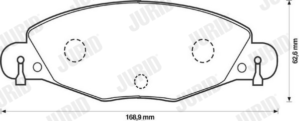 JURID 573029JC JRD Fékbetét készlet, tárcsafék