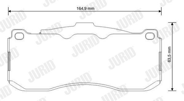 JURID 573294JC JRD Fékbetét készlet, tárcsafék