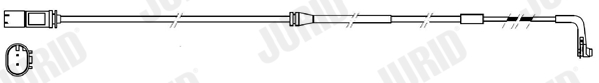 JURID 581417 JRD Fékbetét kopásjelző, visszajelző