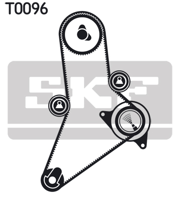 SKF 1000587074 VKMA 02983 - Fogasszíj készlet