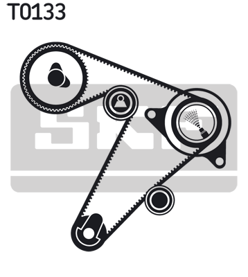 SKF VKMA06501 Vezérlés készlet, fogasszíj szett, (szíj+görgők)