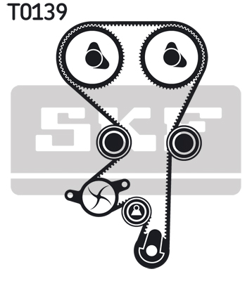 SKF VKMA05150 Vezérlés készlet, fogasszíj szett, (szíj+görgők)