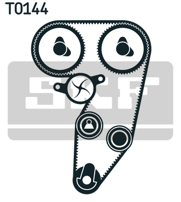 SKF VKMC 02181 Vezérlés készlet, fogasszíj szett (szíj+görgők+vízpumpa)