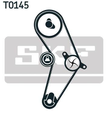 SKF 1000741368 VKMA 02204 - Fogasszíj készlet