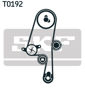 SKF VKMC06220 Vezérlés készlet, fogasszíj szett (szíj+görgők+víz