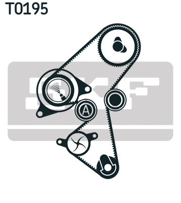 SKF 1000741524 VKMA 03259 - Fogasszíj készlet