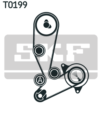 SKF SKFVKMC 02390 Vízpumpa + fogasszíj készlet