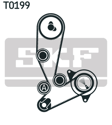 SKF 1002894649 VKMA 02390 - Fogasszíj készlet